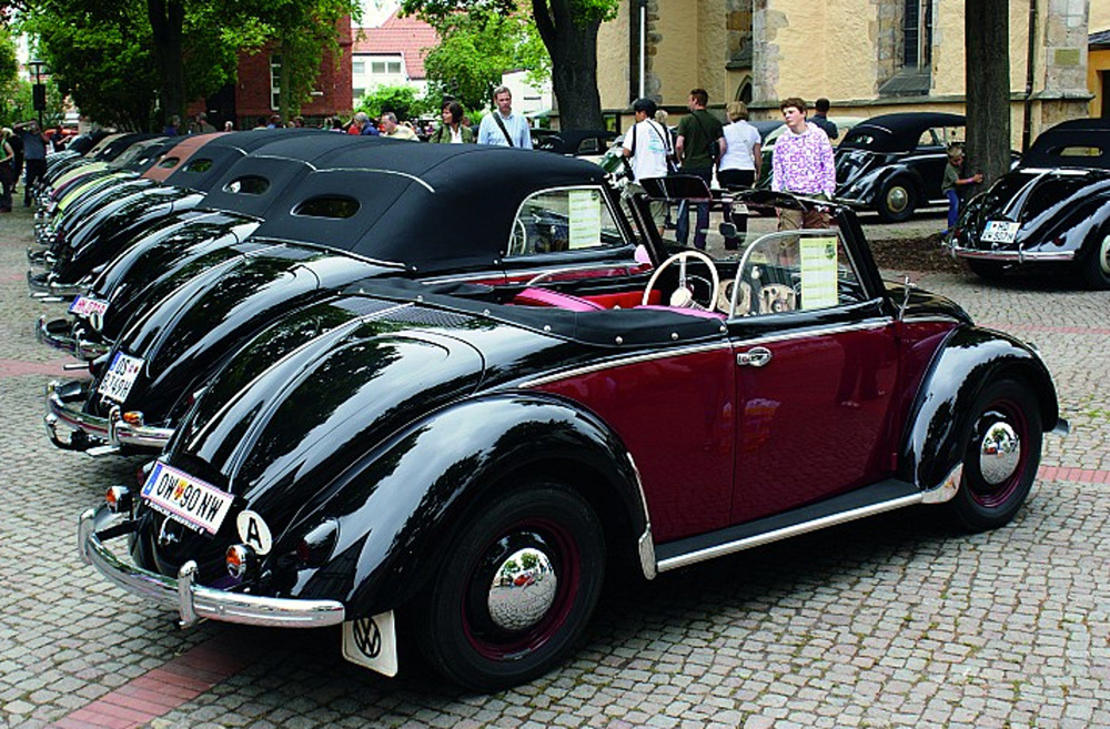 Volkswagen Hebm&uuml;ller Cabriolet 1950 show in Germany
