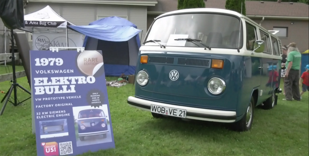 1979 Electric VW bus was a hit at the event