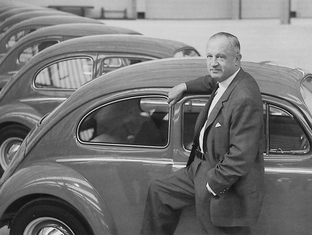 Herr 
        Heinz Nordhoff took up office in the bombed out Volkswagen plant