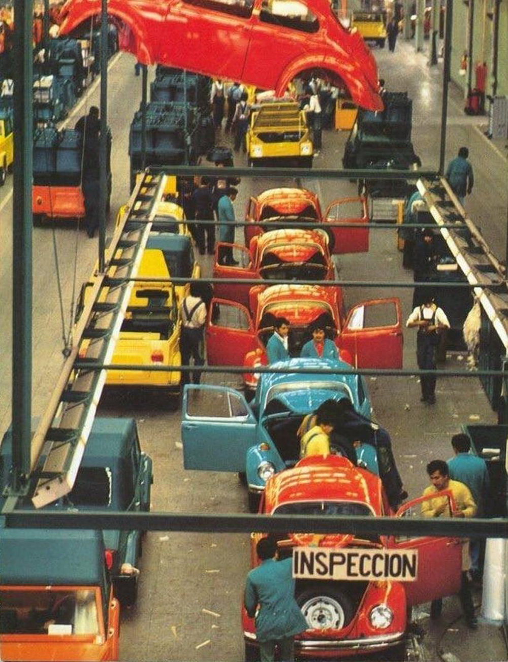 1974 
        model year Beetle and Type 181 VW Safari/Thing assembly